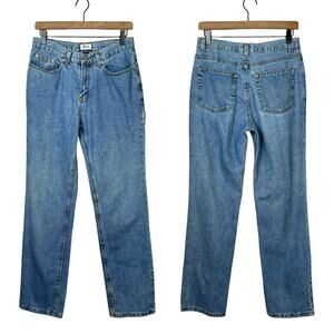 Vintage G.H. Bass | 90s Y2K Retro High Rise 100% Cotton Straight Leg Mom Jeans